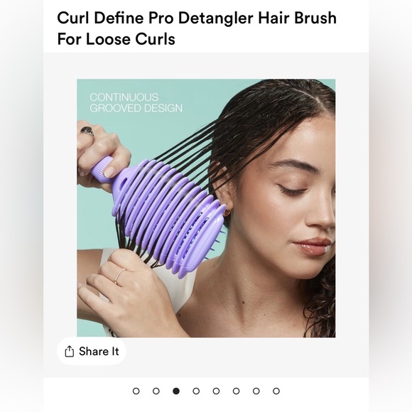 NWT - Conair Curl Define Pro Detangler Hair Brush (Large) - Picture 3 of 8